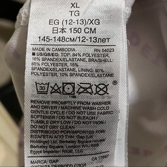 Gap fit girls long sleeve shirt -XL (12-14) - Picture 3 of 3